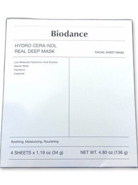 Biodance Hydro Cera-nol Real Deep Mask 4ct